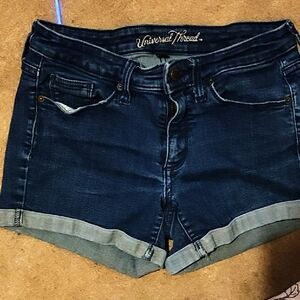 Universal Thread Women's Denim Shorts - Dark Blue